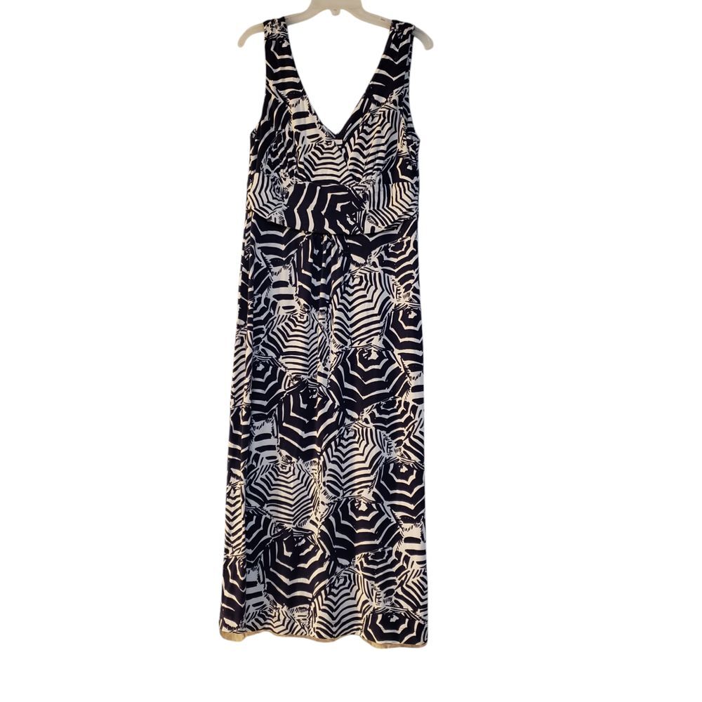Lilly Pulitzer Blue and White Long Maxi Dress